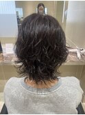 レイヤーカット+パーマ