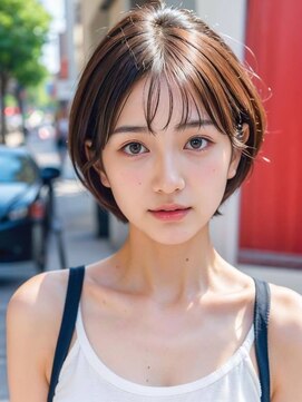 リボーンアルファ 船橋店(reborn α) ショートボブ、耳掛け