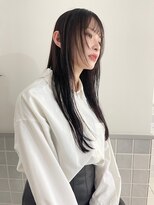 マアム ジー 明大前店(ma'am Zee)&nbsp;暗髪ロングスタイル