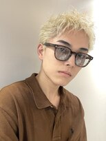 サンクプロジェクト(cinq PROJECT) 韓国風メンズメルクティーベージュダブルカラーハイトーンカラー