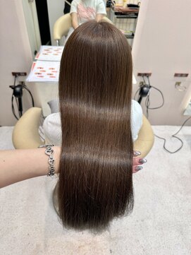 ロンドシェリ 仙台(Lond Cheri) ブリーチなし ヘーゼルベージュ ダブルカラー 髪質改善小顔黒髪