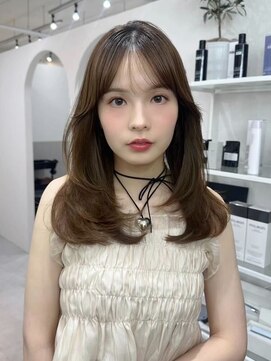 ジーナ 博多(Zina) 髪質改善＊小顔レイヤーベージュミディ＊美髪【Zina博多】
