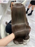 韓国ヘーゼルブラウンベージュ#レイヤーカット#髪質改善#前髪