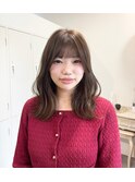 つや揺れミディ×くびれバング