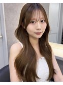 韓国レイヤー/韓国風/ボブ/髪質改善/黒髪/ブリーチなし〔池袋〕