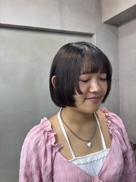 ファビ 渋谷(Fab) くびれヘア/暗めカラー/アプリコットオレンジ/縮毛矯正