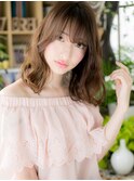 フェザーバングくせ毛風セミディくびれヘアc720代30代40代