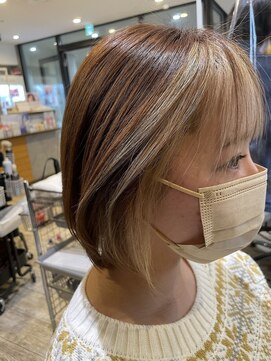 インナーカラー/ウルフカット/大人可愛い/小顔魅せ/ウルフ