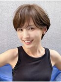 ショートヘア/分け目なし/イメチェン/30代40代50代60代/表参道