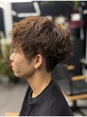 メンズパーマ/ニュアンス/フェザー/フェード/眉毛/バーバー