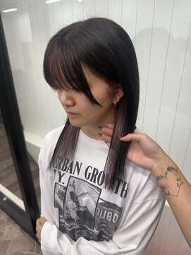 ヘアースマイルクー(HAIR SMILE COEUR) 【SAYAKA】イヤリングカラー×ピンク