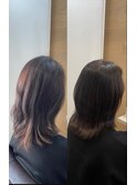 髪質改善でエイジング毛もナチュラルストレートに！