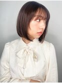 オリーブグレージュ切りっぱなしボブディp1北浦和20代30代40代