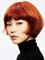 ピークアブー アヴェダ ギンザシックス(PEEK-A-BOO AVEDA GINZASIX)&nbsp;オレンジヘア　マッシュショート　前上がりショート　モードヘア