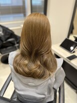 ユーフォリア 銀座本店(Euphoria) Mako ハニーベージュ ブリーチなし 透明感カラー 銀座