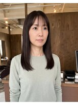 零秒女髪 千里丘店&nbsp;上品さ際立つ艶髪ロングストレートスタイル髪質改善美髪艶感