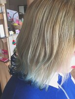 アイビーヘアー(IVY Hair) 裾カラー  ブルー