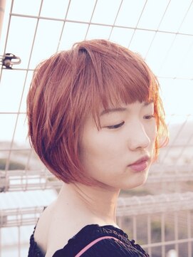 城戸美容堂 オレンジカラー×ショート