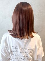 アイティー バイ アルバム 中野店(IT by ALBUM)&nbsp;オレンジボブ_セシルカットココアブラウン_ba302162