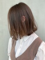 ミルクティーベージュ_オリーブカラーハイライトカラー_ba306323