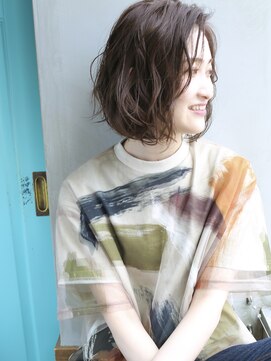 バース(BIRTH) 天神【BIRTH】ウエーブAラインボブ☆マロンベージュ