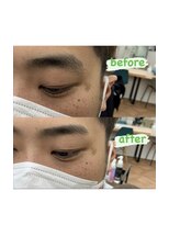 ザ パーム(THE PERM)&nbsp;時短アイブロウ_センターパート, サイドパート,韓国マッシュ