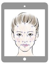 iPadでお顔の写真を撮影し、最新のAIでお顔のバランスを計測し似合うイメージを診断/表参道駅/髪質改善