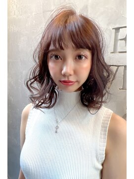 クーエフー(coo et fuu) 20代30代40代 エアリーなパーマのミディアムスタイル2 藤沢