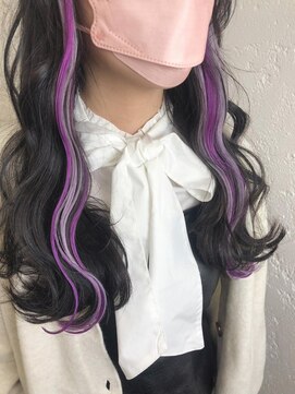 プライズ アイリス 池袋東口店(prize Iris) インナーカラー/エクステ/ラベンダー/紫/￥341