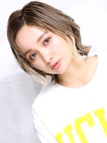 クラッチ トリートメント アンド ヘッドスパ 江坂(CLUTCH)&nbsp;大人可愛い小顔美髪ツヤ髪バニラベージュセンター分けボブA4