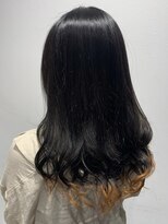 アース 川崎店(HAIR&MAKE EARTH)&nbsp;裾カラー×オレンジ