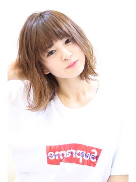 レム 仙台店(L.E.M) 《L.E.M 》レイヤーボブ×マロンベージュ/及川翔