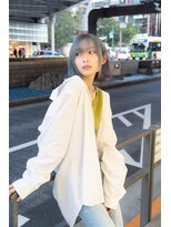 オブヘアーギンザ(Of HAIR GINZA)&nbsp;アイスブルー×バイオレットインナーカラー