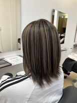 オーリーヘアー(Olliy hair) 攻めすぎない ナチュラル コントラストハイライト ___miho/艶髪