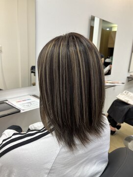 オーリーヘアー(Olliy hair) 攻めすぎない ナチュラル コントラストハイライト ___miho/艶髪