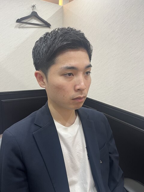 ビジネス　ショート　メンズ　30代　理容室　床屋　シェービング