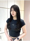 韓国ヘア ワンホンヘア くびれヘア レイヤーカット