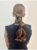 個性派タイトポニーテール