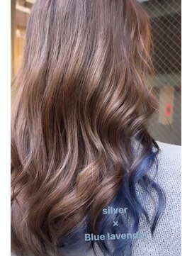 ルフレ 新宿歌舞伎町店(Reflet) ラベンダーブルー/インナーカラー/ダブルカラー