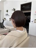 ヘイリーボブ×アッシュパープル