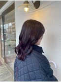 ミックス巻き×ローズブラウン