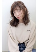 肩下セミディ×ゆるウェーブ