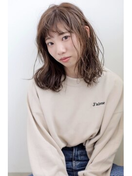 ジュノ イオンタウン姶良店(Juno) 肩下セミディ×ゆるウェーブ