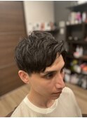 【癖毛を活かす】ツーブロックアップバングショート