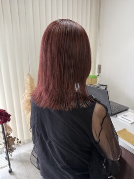 バベル(BABEL Hair Design) 【BABEL】チェリーレッド　@日高愛美