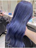 ブルーラベンダー/ダブルカラー/10代20代