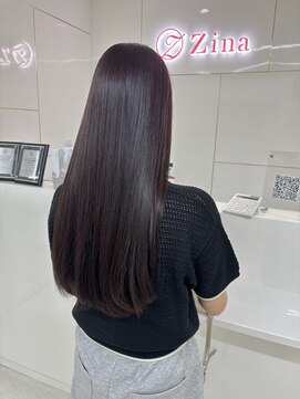 ジーナ 札幌大通(Zina) 髪質改善×チョコレートブラウン【Zina札幌大通】