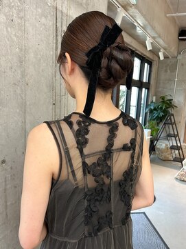 名古屋ヘアセット/早朝ヘアセット/シニヨンヘア