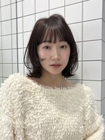 ソト 銀座(soto.) ミディアムレイヤーカット/大人ガーリー/ダークアッシュ/銀座