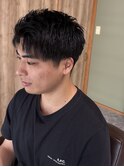 リバースセンターパート/ニュアンスパーマ/ダウンバング/飯田